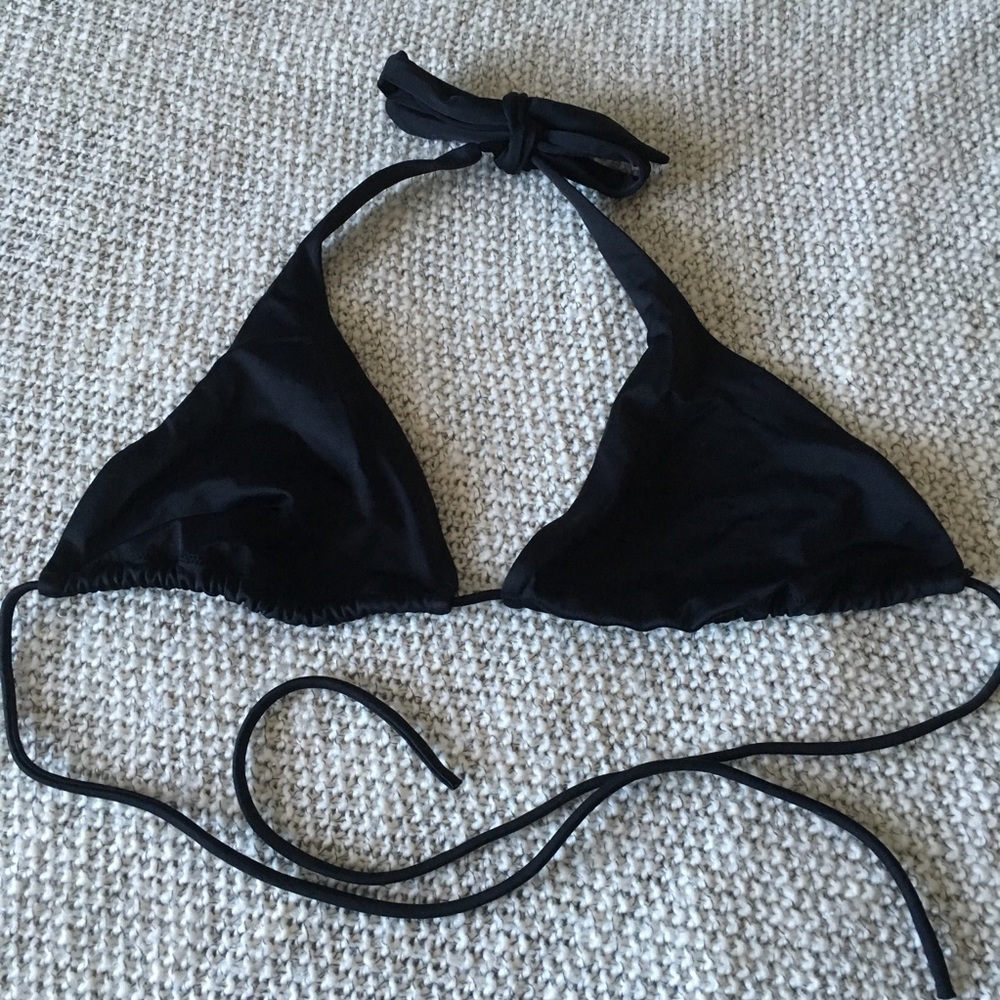 Black Triangle Bikini Top